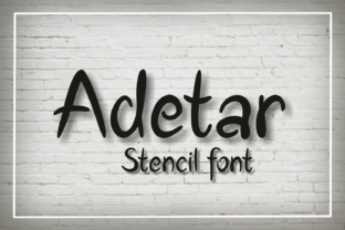 Adetar Stencil: A Handcrafted Script Font That Elevates Digital Branding