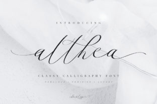 Althea Script: A Timeless Script Font for Crafters and Designers