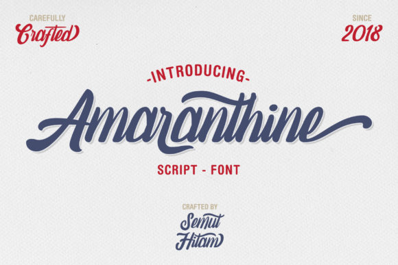Amaranthine Script: A Versatile Script Font for Campaign Design