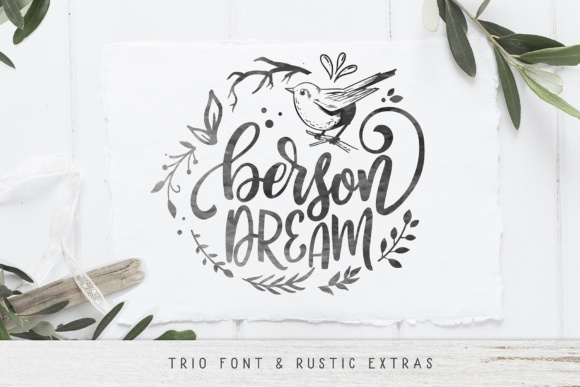 Berson Dream: A Font for Storytelling