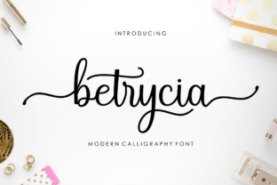 Betrycia: A Script Font for Editorial Elegance