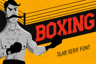 Boxing: A Bold Slab Serif Font for Digital Design