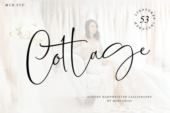 Cottage Font: Elegant Simplicity for Handmade Labels & Printables