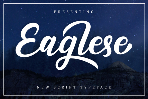 Eaglese: A Modern Script Font for Editorial Warmth