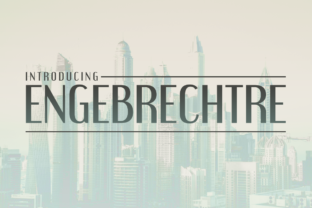 Engebrechtre: A High-Contrast Display Font That Commands Attention