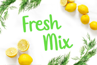 Fresh Mix: A Springtime Script Font for Crafters and Designers