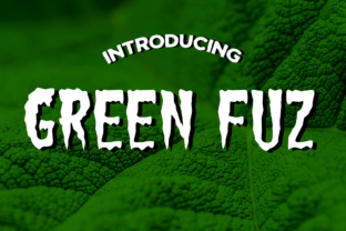 Green Fuz: A Gritty 1950s Horror Font That Grabs Scrolling Eyes