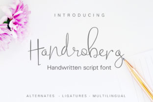 Handroberg: A Script Font That Elevates Brand Identity