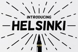 Helsinki: A Bold, Modern Display Font for Editorial Design