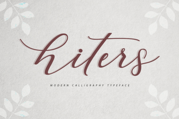 Hiters: A Premium Script Font for Scroll-Stopping Promo Design