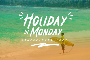 Holiday in Monday: A Playful Sans Serif Display Font for Campaign Visuals