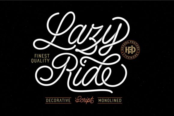 Lazy Ride Font: A Script Handwritten Typeface for Real Business Branding