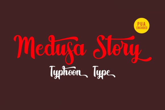 Medusa Story: A Bold Script Font for Digital Branding