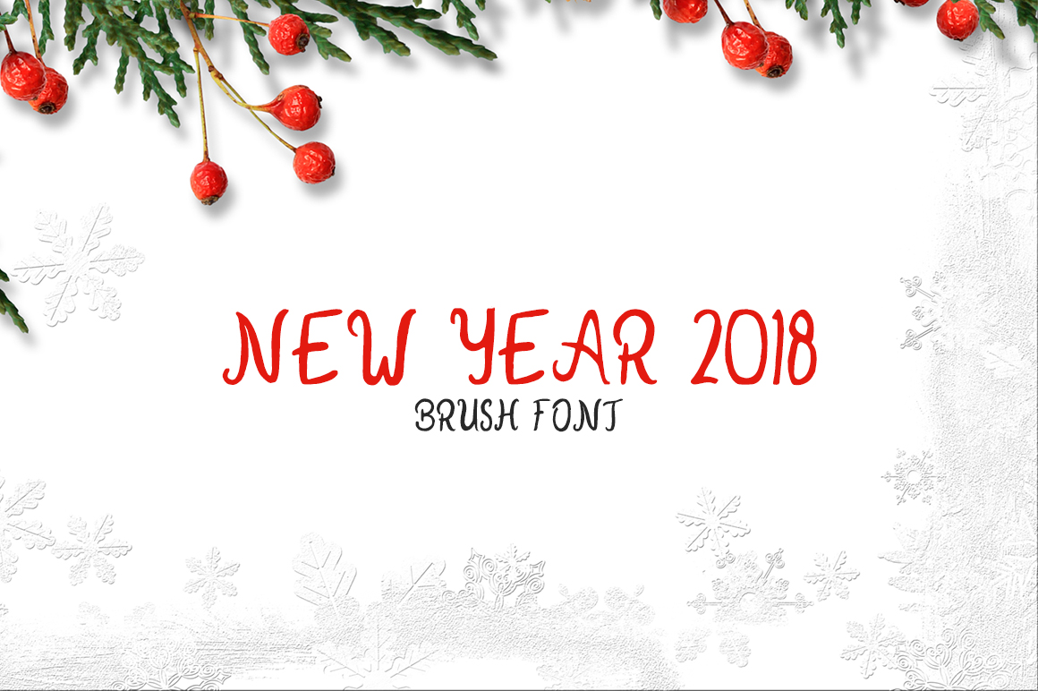 New Year 2018 Handwritten Font Review for Real Branding
