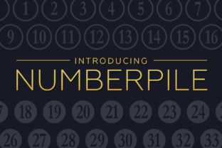 Numberpile: A Playful Display Font for Bold Brand Moments