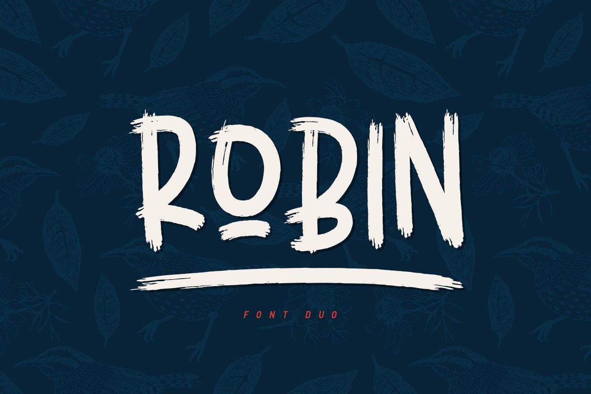 Robin: A Bold Hand-Drawn Typeface for Editorial Impact