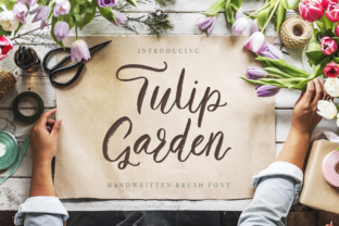 Tulip Garden Script: A Playful Handwritten Font for Real Craft Projects