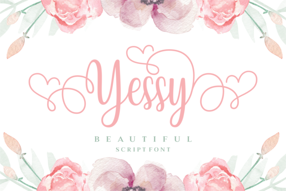 Yessy: A Script Font for Elegant Craft Projects